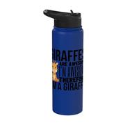 Giraffes are Awesome I'm Awesome I'm A Funny Giraffe Stainless Steel Insulated Water Bottle