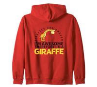 Giraffes Are Awesome I'm Awesome I'm A Funny Giraffe Zip Hoodie
