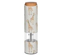 Giraffes Bows White Electric Pepper Grinder Salt Grinder