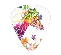 Giraffes Butterfly Guitar Paddle 12 Pack Guitar Pickup Suitable For Playing Acoustic Guitars, Electric Guitars, Etc.