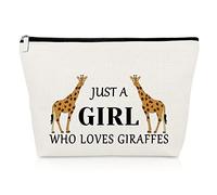 Giraffes Cosmetic Bag Giraffes Lover Gift Funny Giraffes Makeup Bag Animal Lover Gift Themed Gifts for Women Graduation Gifts for Daughter Giraffe Friend Gift Cosmetic Pouch Christmas Birthday Gift