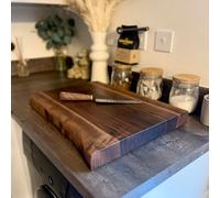 Giraffes & Craftz Large Black Walnut Live Edge Chopping Board - 50x40x4.5cm