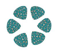 Giraffes Doing Various Yoga 12 Pack Guitar Picks Plectrums with Organizer Storage Box, Guitar Picks for Bass Electric Acoustic Guitars Ukulele