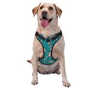 Giraffes Doing Various Yoga Pattern Dog Harness - Lightweight,Soft,Adjustable Small Harness and Leash Set, Suitable for Puppy Small and Medium-Sized Dog-X-Large