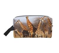 Giraffes Family Portable Large-Capacity Travel Toiletry Bag (Print Models) Waterproof Makeup Storage Bag for Men and Women for Business Trips, Fitness, Bathroom, Daily Storage