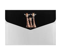 Giraffes Family Printed Expanding File Organizer with 6 Pockets Portable Receipt Organizer for Home Office