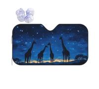 Giraffes Galaxy Front Windshield Sun Shade Heat Protection Car Windshield Sun Shade Foldable Windscreen Cover Universal For Auto Vehicle Suv M