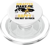 Giraffes Make Me Happy You Not So Much Funny Giraffe PopSockets PopGrip for MagSafe