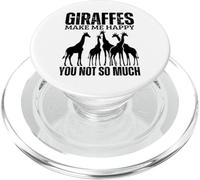 Giraffes Make Me Happy You Not So Much Funny Giraffe PopSockets PopGrip for MagSafe