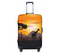 Giraffes Of The African Savannah Travel Luggage Covers - Elasticity Suitcase Covers Protector for Luggage 18-32 Inch