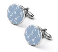 Giraffes Pattern Funny Cufflinks Fashion Men Cuff Links Shirt Accessories for Business Wedding