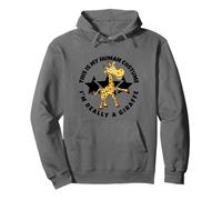 Giraffes This Is My Human Costume I'm Really A Giraffe Pullover Hoodie