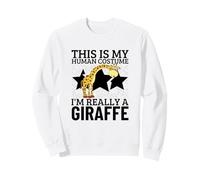 Giraffes This Is My Human Costume I'm Really A Giraffe Sweatshirt