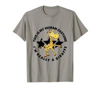 Giraffes This is My Human Costume I'm Really A Giraffe T-Shirt