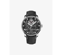 Girard-perregaux Mens Skeleton 82000-11-631-fa6a Free Bridge Stainless-steel and Leather Automatic Watch 1 Size