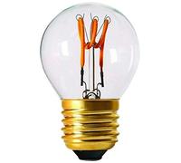 Girard Sudron 716633-LED 45mm Golfball C45 LED Looped Filament Lightbulb Lamp, E27 (ES Edison Screw Cap), Clear, Warm White, 120 Lumens, Dimmable, 3 W