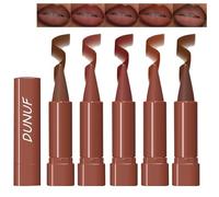 Gireatick 5 Colors 2 in 1 Matte Lip Liner Set, Nude Dark Light Brown Red Creamy Lip Pencil, Longwear Lipstick Lip Sculptor, High Pigmented Long lasting and Smooth Ultra Fine