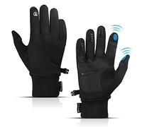 Girebae Warm Winter Gloves, Windproof Waterproof Touchscreen Running Gloves, Non-Slip Elastic Cuff Thermal Gloves for Men Women Running Driving Cycling Climbing Hiking Skiing