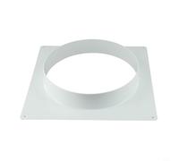 Girftong Air Vent Duct Connector Flange, High-Quality Plastic Square Bottom Joint For HVAC Pipes, Extractor Fan And Cooker Hood Installation In Home Or Office(250mm)