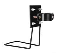 Girftong Bike Basket Fixed Holder Mount, Adjustable Metal Fixing Bracket For 15-54mm Tubes, Compatible With Scooter E-Bike Road Mountain Cycling Accessories Black(M with L type holder)