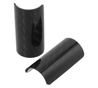 Girftong Bike Carbon Chain Stay Guard, Rear Frame Protector Sticker, Curved Design For Brompton Folding Bicycle, Black, 2-Pack