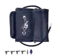 Girihe 1 PCS Extra Large Blood Pressure Cuff, 22-42cm Adjustable L Blood Pressure Cuff with 6 Universal Interface Bloodd Pressuree Cuffs, Om Ron Large Cuffs for Home Use Not Included Machines(Blue)