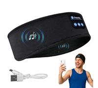 Girihe 1 PCS Soft Sleep Headband Headphones Ultra-Thin Stereo Speaker, Bluetooth Sleep Mask Sleepp with Headphones Sleeper Gifts for Side Sleeper/Travel/Meditation/Yoga