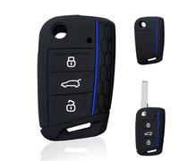 Girihe 1 PCS V w Polo Key Cover, 3 Button Key Cover Silicone V w Keys Protector Mark 6 Vol kswa/gen Polo Keys Cover V/w Golf Mk6 Accessories, Compatible with Golf 7 Polo Mk6
