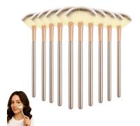Girihe 10 PCS Fan Brushes, Ultra Slim Soft Makeup Brush Fan Facial Brushes Makeup Brush, Face Mask Brushh for Foundation Stippling