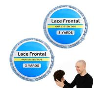 Girihe 2 PCS Wig Tape Double Sided Extra Strong, 0.8 CM * 3 Yards Hair System Tape Walker Tapee Lace Front, Blue Wig Tapee for Extensions with Great Stickiness