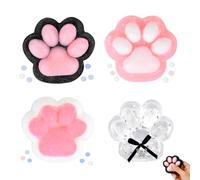Girihe 4 PCS Squishy Paw, Taba Squishies Mini Fluffy Taba Squishy Paw Cat Paws Squi shy, Tabaa Squi shy Paws for Anxiety Relaxation Boys Girls Birthday Party Gifts