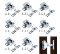 Girihe 8 PCS Cupboard Catch, Roller Catchh with Screw Cupboard Catches and Latches Double Roller Catch for Closet Kitchen Cabinet Latch and Catche with Screws