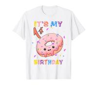 Girl 1 Year Old Its My 1st Birthday Donut Value Graphic T-Shirt, Men, White, XL
