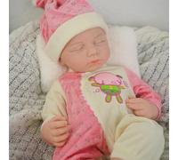 Girl 18 Inch, Full Silicone Baby Doll, Realistic Baby Dolls, Realistic Veins & Pose, Not Vinyl, Reborn Baby Dolls Silicone Full Body, Gift Set