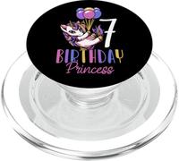 Girl 7th Birthday Outfit Princess Unicorn Cute Magical Party PopSockets PopGrip for MagSafe