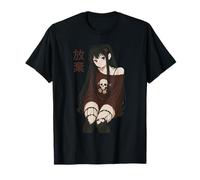Girl Anime Horror Gothic Aesthetic Japanese Waifu T-Shirt