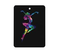 Girl Ballet Dancer Abstract Car Air Freshener Hanging Car Incense Chip Diffuser Scented Decor for Car Interior Accessories White-style