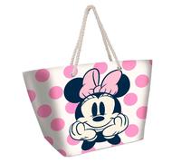 Girl beach Bag Karactermania Disney Minnie Dots Blanc 37x52x17 cm
