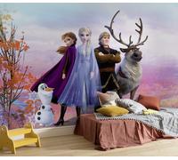 Girl Bedroom Elsa Wallpaper Mural Frozen 2 Disney purple blue DECOR Anna Olaf
