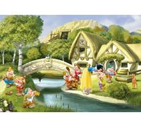 Girly bedroom Disney Characters Wall Mural photo Wallpaper Princess green garden