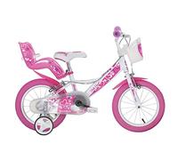 Girl Bike Dino 16 Inch Front Brakes Pink White