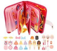 Girl Board Princess Toy Kit ,Safe Portable Toddler Educational Activity Developing Board Interesting Educational Learning Toy Book for Traveling