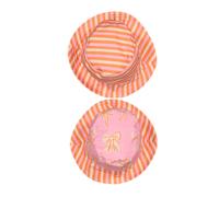 Girl Bob Paper Boat Beach Stripes And Bows Bucket Rose 6 ans