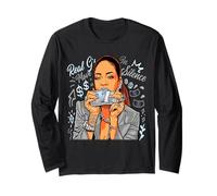 Girl Boss Queen Babe Move in Silence Money Stack Long Sleeve T-Shirt