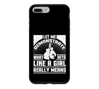 Girl Boxer Gift Hits Like a Girl Boxing Gift Female Boxer Case for iPhone 7 Plus/8 Plus
