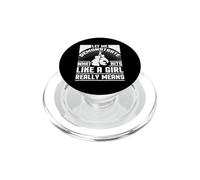 Girl Boxer Gift Hits Like a Girl Boxing Gift Female Boxer PopSockets PopGrip for MagSafe