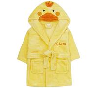 Girl Boy Personalised Animal Dressing Gown Bathrobe Hooded Duck (Duck, 18-24 Months)
