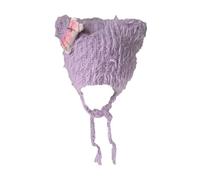 Girl Cartoon Ear Knit Hat Y2K Party Photo Props Hot Girl Cute Bone Slouchy Crocheted Crochet Hats For Men