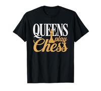 Girl Chess Player Queen Power Strong Women Identity Bold T-Shirt