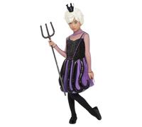Girl Child Villain Evil Sea Witch Squid Octopus Fancy Dress Costume